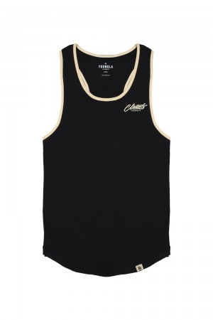 Young LA 324 Classics Stringer Tank Black Canada | CYUN-29508