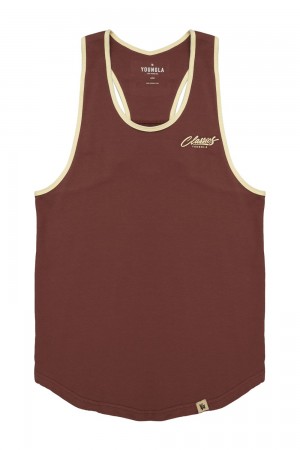 Young LA 324 Classics Stringer Tank Burgundy Canada | ESMU-94760