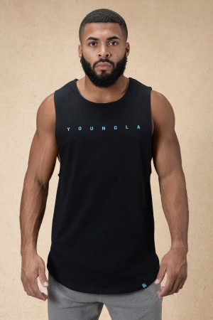 Young LA 332 Infinity Muscle Tanks Black Canada | UBXN-69184