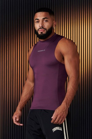 Young LA 341 - Blitz Compression Tanks Purple Canada | GLZS-13078