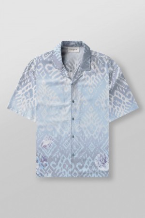 Young LA 4006 - Miami Sunset Shirts Blue Canada | UKIW-21470