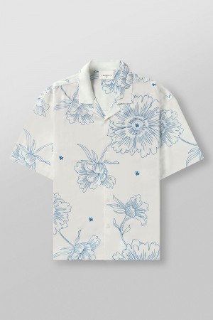 Young LA 4006 - Miami Sunset Shirts White Canada | GDQV-49865