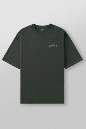 Young LA 4017 - Minimal Tees Green Canada | BXAJ-41639