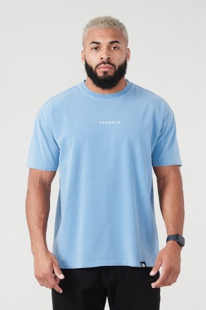 Young LA 401 Essential Jacked Tees Light Blue Canada | SZDW-84716