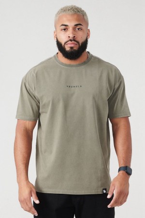 Young LA 401 Essential Jacked Tees Olive Canada | FCZD-57048