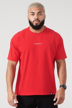 Young LA 401 Essential Jacked Tees Red Canada | XGTI-28947