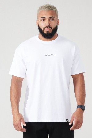 Young LA 401 Essential Jacked Tees White Canada | QUFP-17039