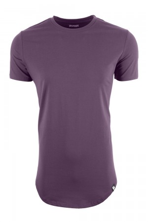 Young LA 402 Perfect Tee - Scallop Bottom Purple Canada | CTUP-52190