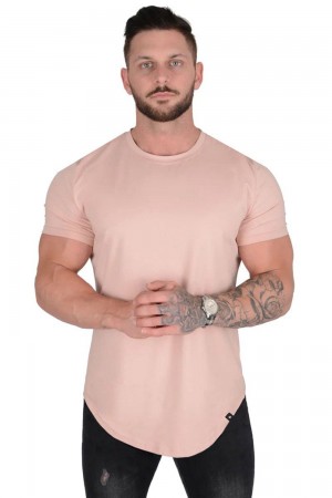 Young LA 402 Perfect Tee - Scallop Bottom Pink Canada | ZDMU-64017