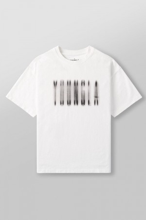 Young LA 4075 - Blurry Heavyweight Tee White Canada | ZONC-59413