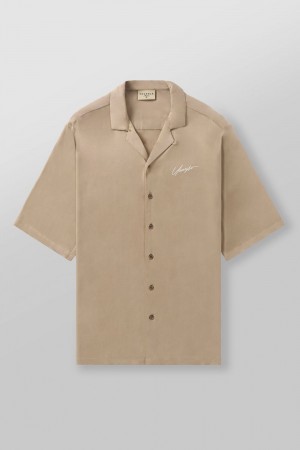 Young LA 4085 - Milano Shirts Beige Canada | EHKW-04928