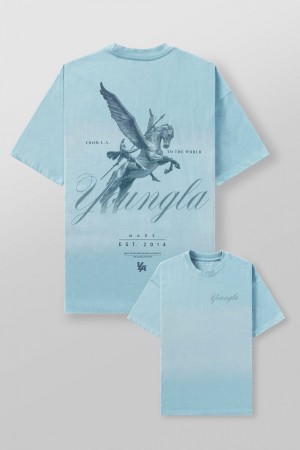 Young LA 4118 - Warrior Tees Blue Canada | ICFN-85106