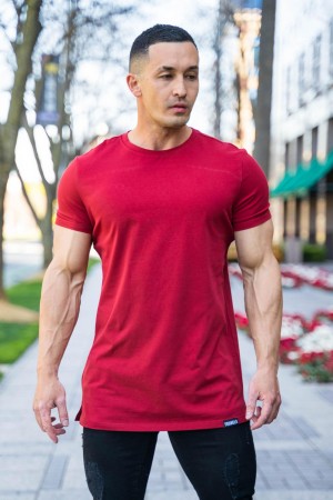 Young LA 411 Perfect Tee - Straight Bottom Red Canada | TRMP-03957