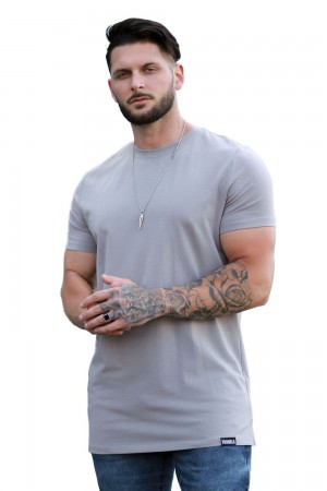 Young LA 411 Perfect Tee - Straight Bottom Grey Canada | ZYKH-23581