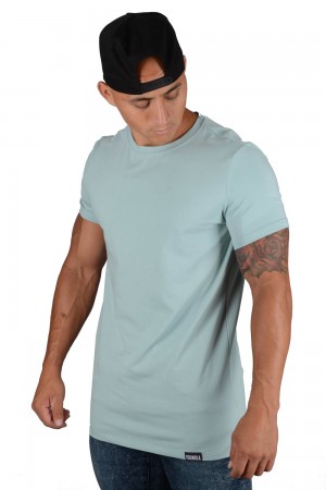 Young LA 411 Perfect Tee - Straight Bottom Aqua Canada | AZYN-13798