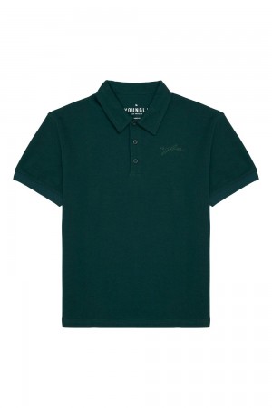 Young LA 412 Jacked Polo Tees Teal Canada | MROX-97268