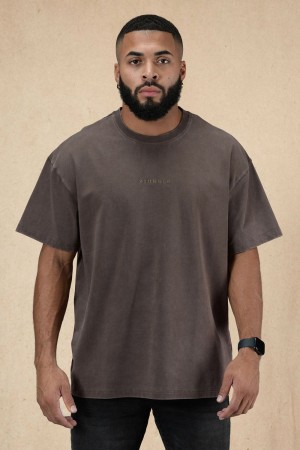 Young LA 420 Essential Oversized Tee Brown Canada | GEWJ-92386