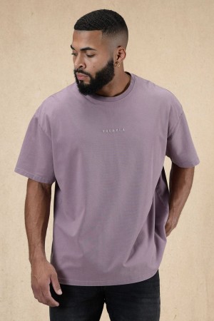 Young LA 420 Essential Oversized Tee Purple Canada | XGML-86275