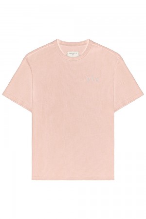 Young LA 427 Summer Waffle Tees Pink Canada | YGPS-46215