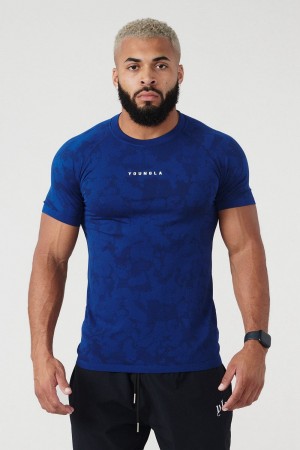 Young LA 437 Digital Compression Tees Dark Blue Canada | KQLI-59804