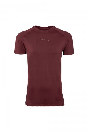 Young LA 454 New Gen Compression Tee Burgundy Canada | RCFN-58246