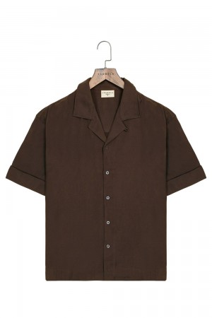 Young LA 468 Clase Shirts Brown Canada | SZBK-63925