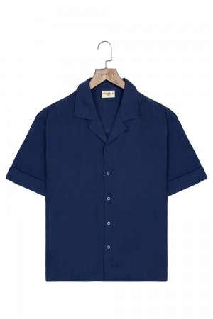 Young LA 468 Clase Shirts Dark Blue Canada | DHGL-05819