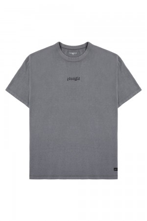 Young LA 471 Chrome Tees Grey Canada | WOZJ-28435