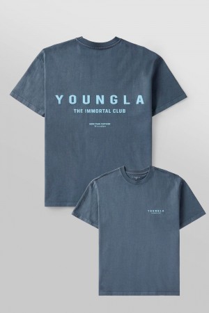 Young LA 473 - Immortal Club Tees Blue Canada | ZDTK-27485