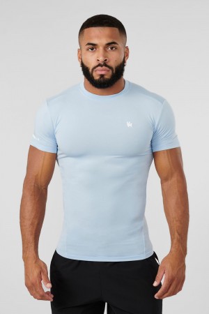 Young LA 476 - Stealth Compression Tees Blue Canada | LGNS-69127