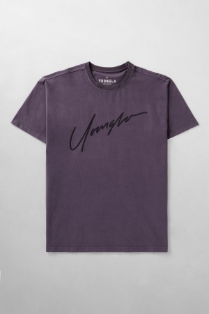 Young LA 479 - Tonal Tees Purple Canada | MZVY-57026