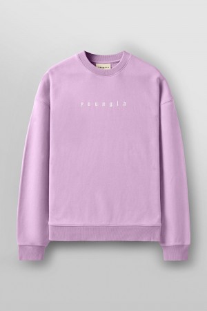 Young LA 5099 - Love Sets - Crewnecks Pink Canada | AQCO-43617