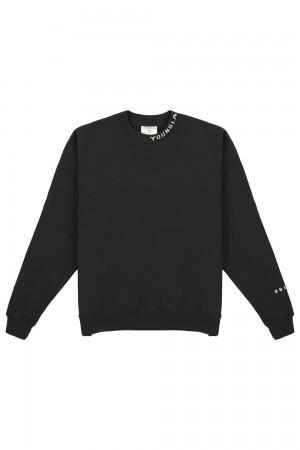 Young LA 557 Trademark Crewnecks Black Canada | IRUF-67549