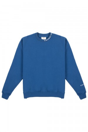 Young LA 557 Trademark Crewnecks Blue Canada | TRVU-89647