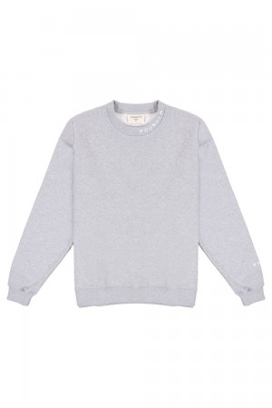 Young LA 557 Trademark Crewnecks Grey Canada | JGUI-15793