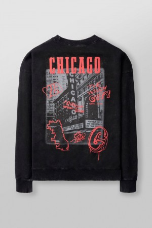 Young LA 565 - Us Tour Crewnecks Black Canada | PBSW-40936