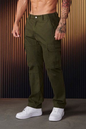 Young LA 616 - Suburban Twill Cargos Olive Canada | TBFE-31786