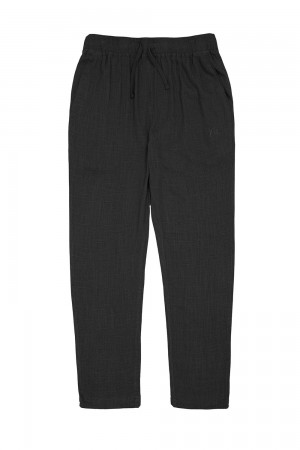 Young LA 621 - Simply Linen Pants Black Canada | WUDA-36802