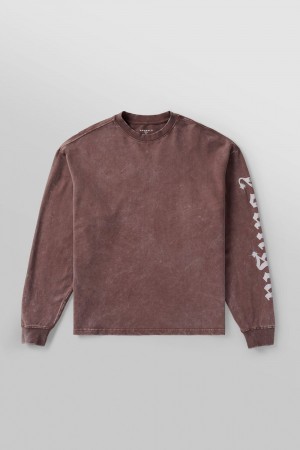 Young LA 8028 - Chrome Longsleeves Brown Canada | FXNT-80495