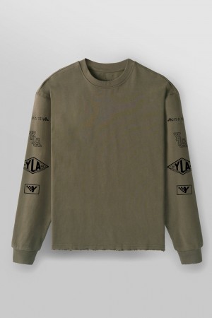 Young LA 8037 - Excellence Longsleeves Olive Canada | WTXI-53402