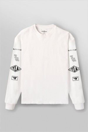 Young LA 8037 - Excellence Longsleeves White Canada | NGDL-30921