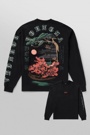 Young LA 8038 - Tokyo Longsleeves Black Canada | FHSW-36790