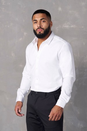 Young LA 803 - Formal Dress Shirts White Canada | WEZY-59160