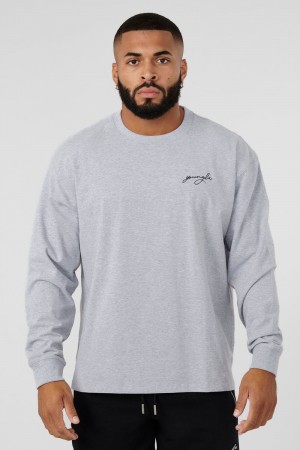 Young LA 805 Essential Longsleeves Light Grey Canada | BAOW-85206