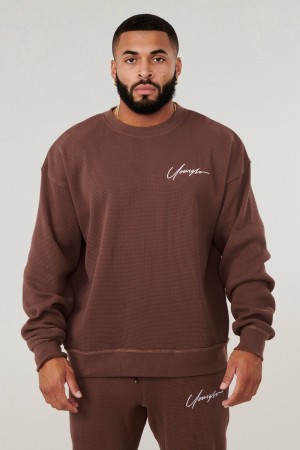 Young LA 807 Cozy Thermal Longsleeves Brown Canada | YITA-36897