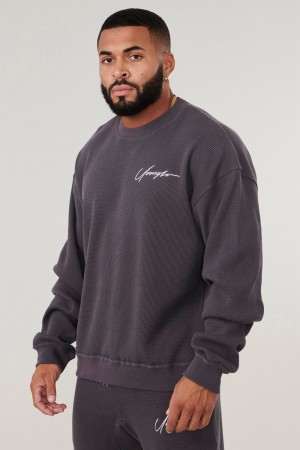 Young LA 807 Cozy Thermal Longsleeves Dark Grey Canada | HLGP-76218