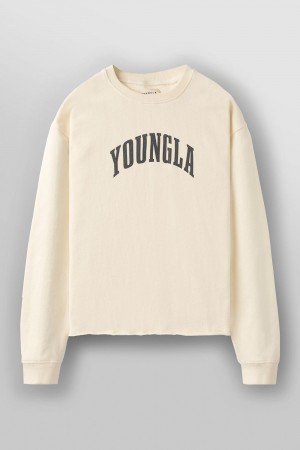 Young LA 826 - Uni Crewneck White Canada | RYSH-41598