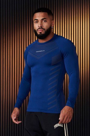 Young LA 833 - Superhero Compression Longsleeves Blue Canada | HCVY-20169