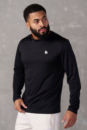 Young LA 835 - Fittech Longsleeves Black Canada | LKHC-49105