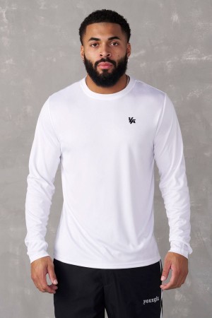 Young LA 835 - Fittech Longsleeves White Canada | KBXV-75132